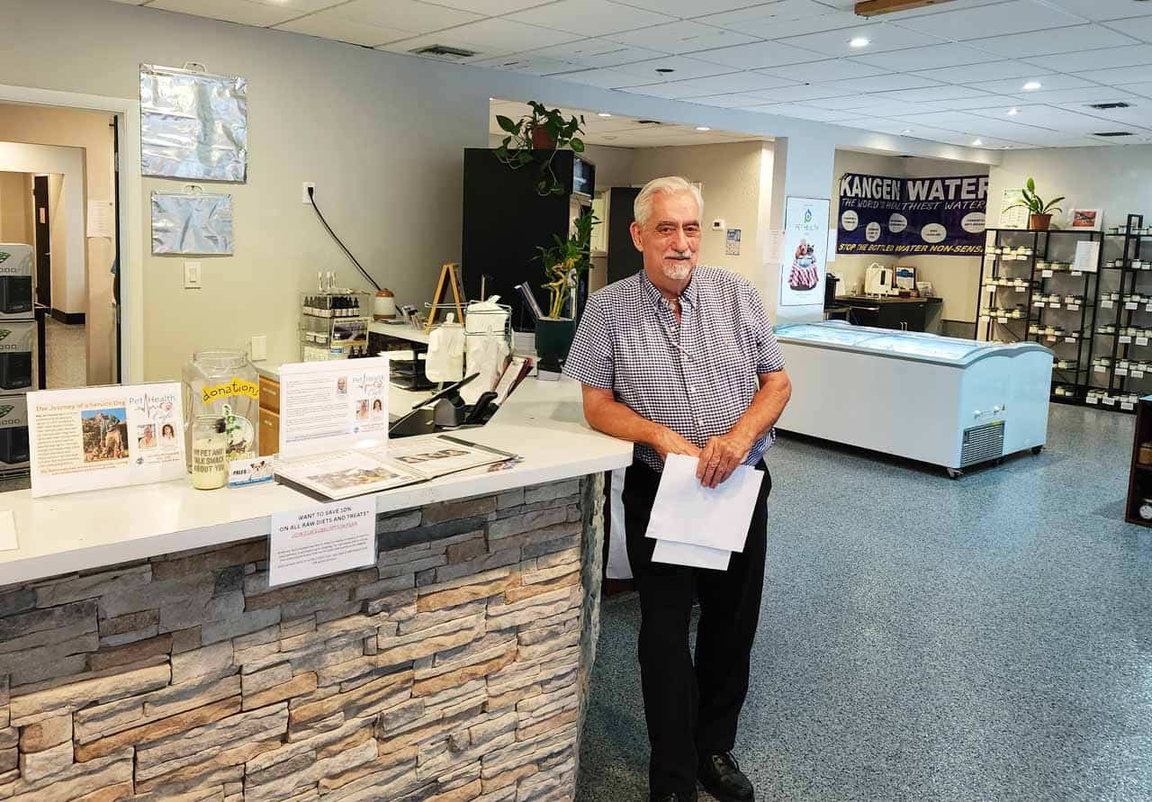 Bill Piechocki Standing in My Paleo Pet in Pompano Beach FL