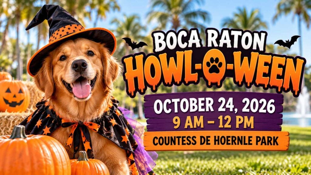 Boca Raton Howl-O-Ween 2026 dog Halloween event at Countess de Hoernle Park