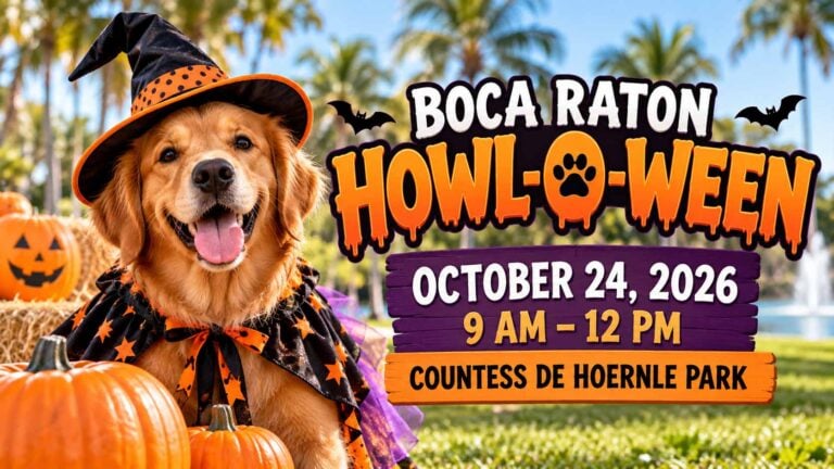 Boca Raton Howl-O-Ween 2026 dog Halloween event at Countess de Hoernle Park