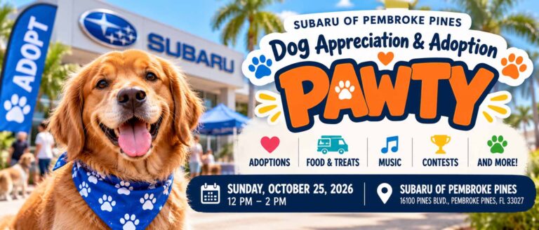 Dog Appreciation and Adoption PAWTY at Subaru of Pembroke Pines