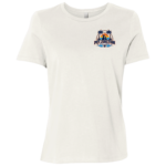 Explore more together ladies tee, front - vintage white