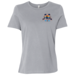 Explore more together ladies tee, front - Atheltic Grey