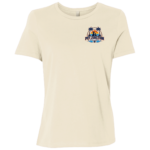 Explore more together ladies tee, front - natural