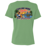 Explore more together ladies tee, back - leaf