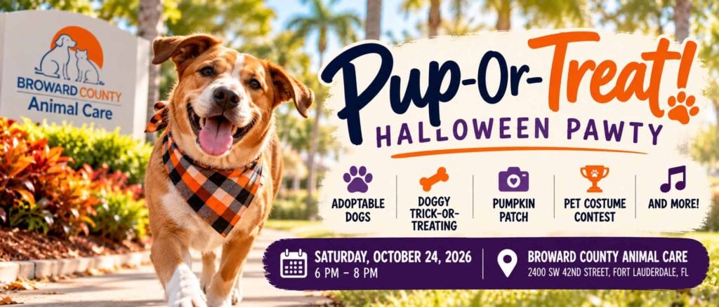 Pup-Or-Treat Halloween Pawty at Broward County Animal Care in Fort Lauderdale
