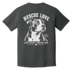 Rescue Love Vintage Tee Graphite - Back